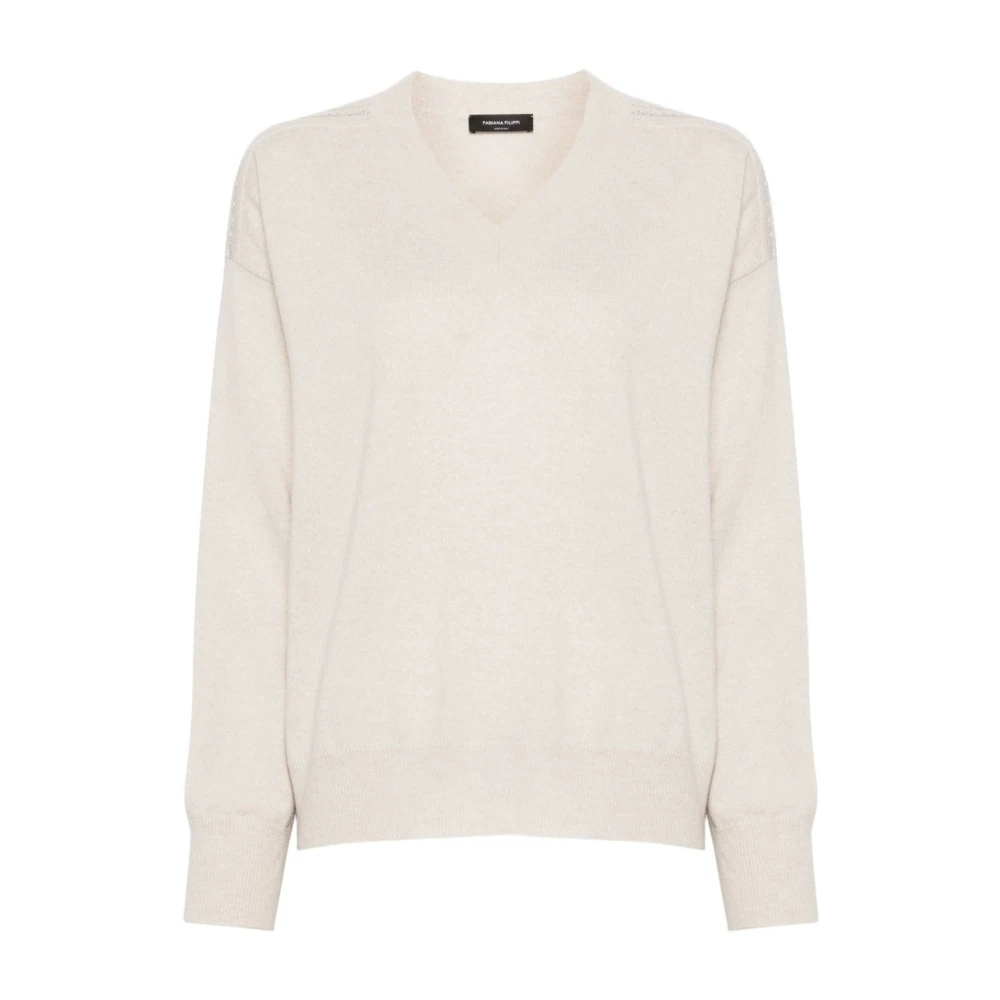 Fabiana Filippi Women's Beige Elegant Knitwear
