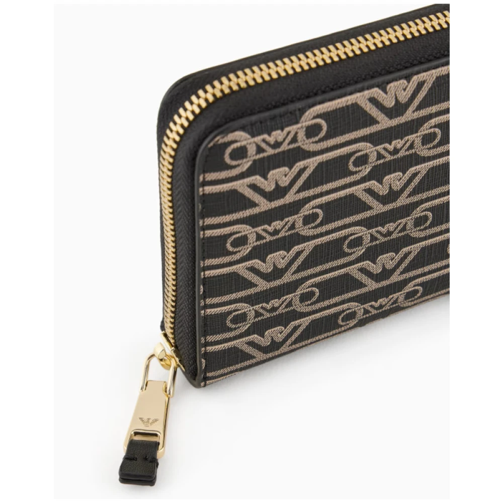 Emporio Armani Grote Array Portemonnee Black Dames
