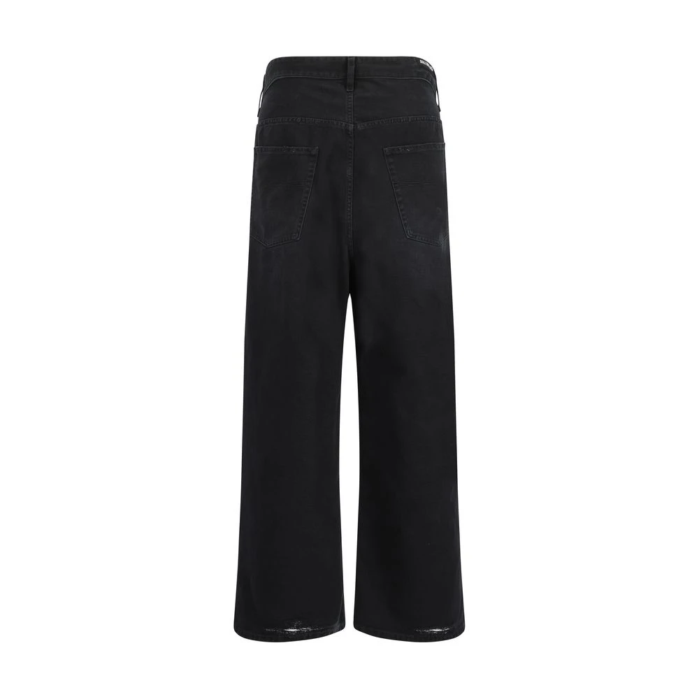 Balenciaga Denim Baggy Jeans Black Heren