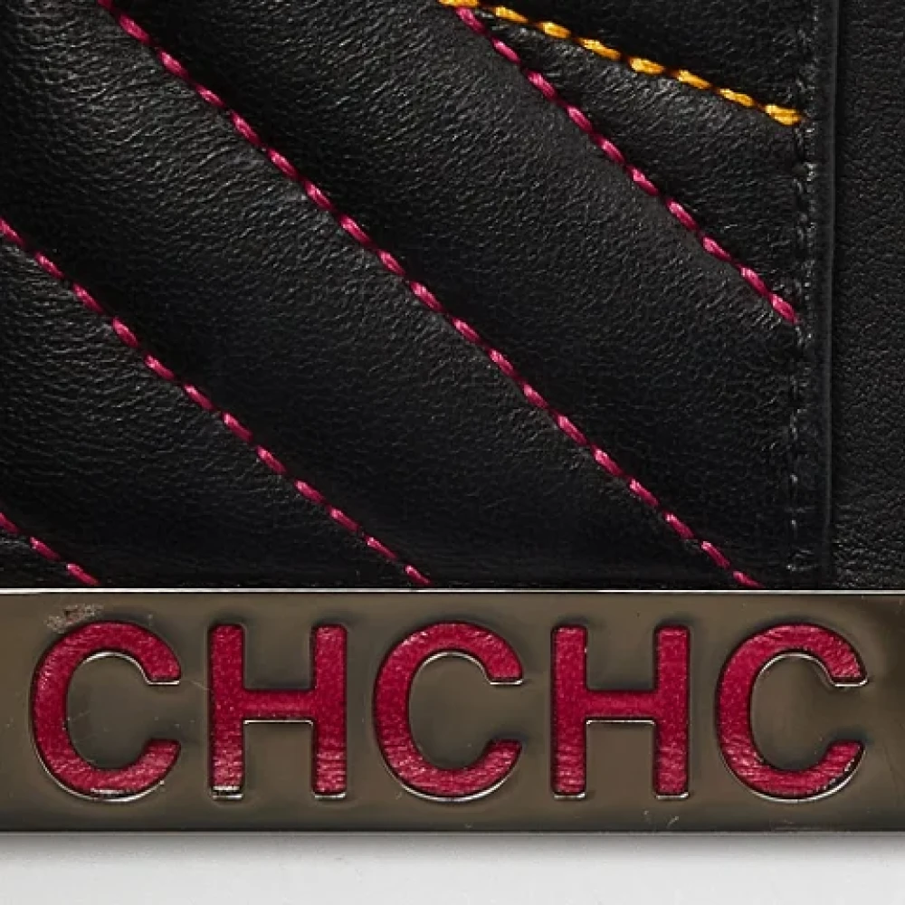 Carolina Herrera Pre-owned Leather wallets Black Dames