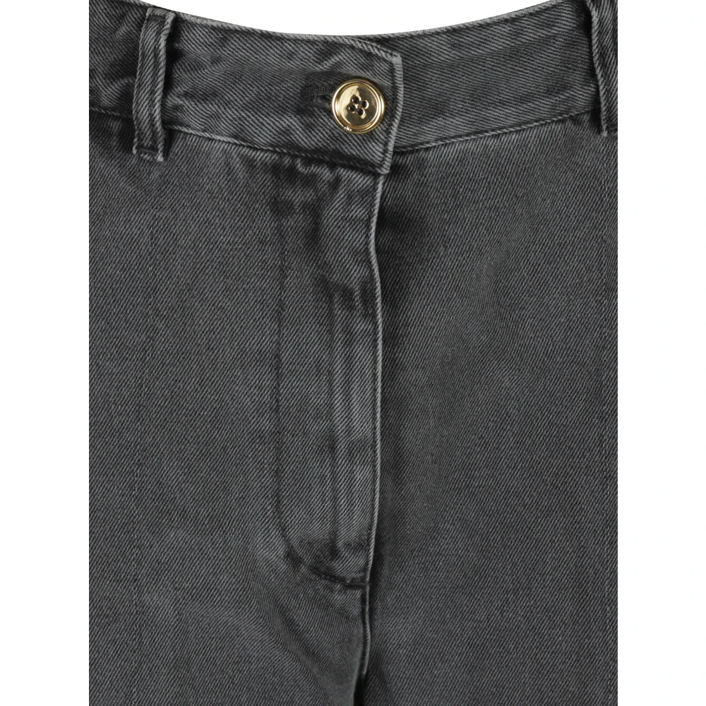 Patou Grijze Denim Iconische Broek Gray Dames
