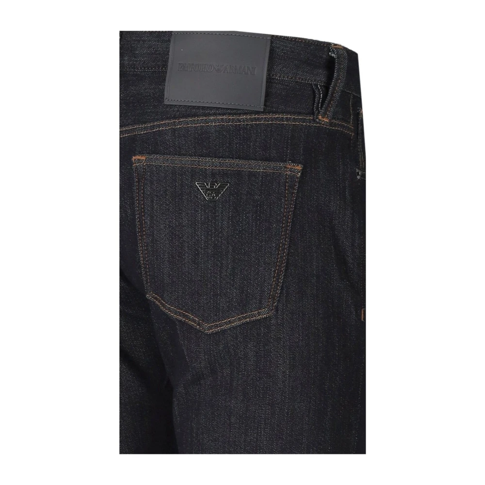 Emporio Armani Donkerblauwe Slim Fit Jeans Blue Heren