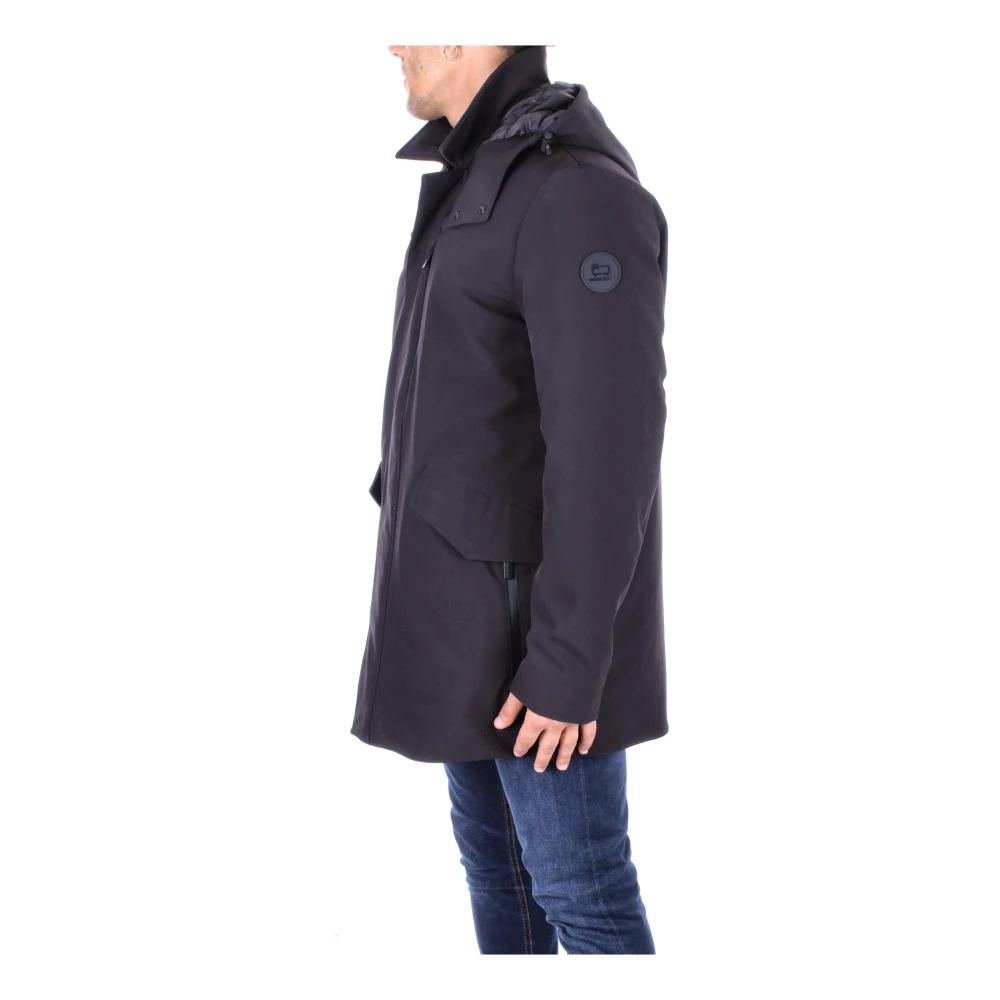 Woolrich Heren Hooded Jas voor de Winter Black Heren
