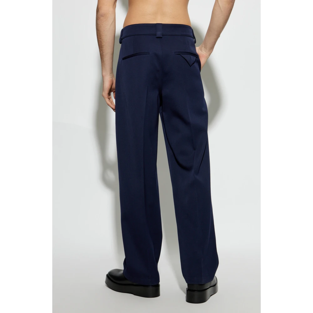 Bottega Veneta Wollen broek Blue Heren