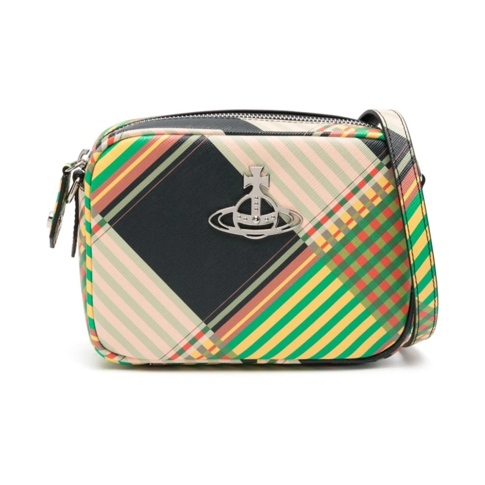 Vivienne Westwood Gestructureerde Multikleur Combat Tartan Schoudertas Multicolor Dames