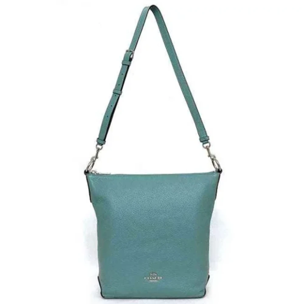 Coach Pre-owned Leather shoulder-bags Green Dames