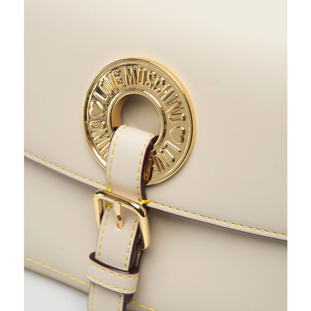Love Moschino Stijlvolle Beige Clutch Aw24 Beige Dames