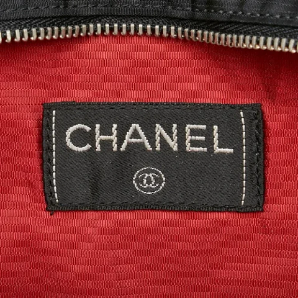 Chanel Vintage Pre-owned Nylon shoulder-bags Black Dames