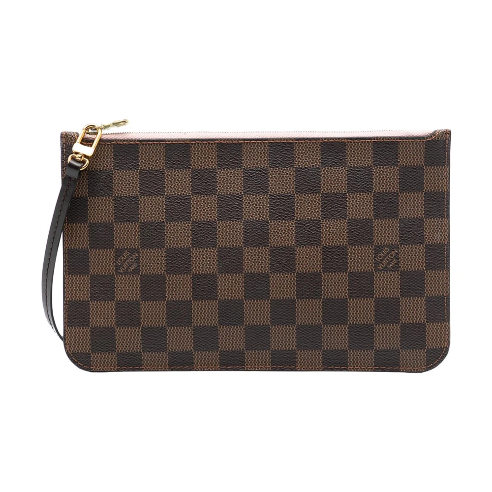 Louis Vuitton Vintage Women's Brown Pre-Owned Vintage Damier Ebene Canvas Pouch