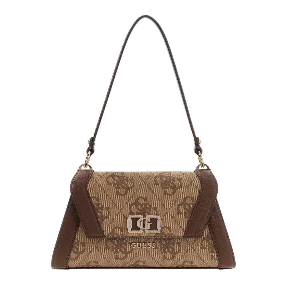 Guess Women's Brown Karnilla Logo Bucket - Shoulder Bags - One Size - Bags