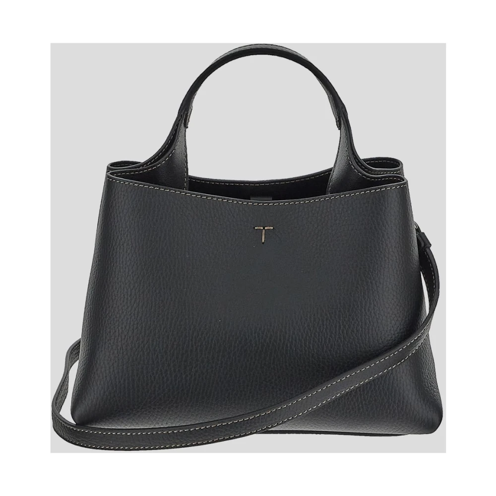 TOD'S Leren Logo Tas Black Dames