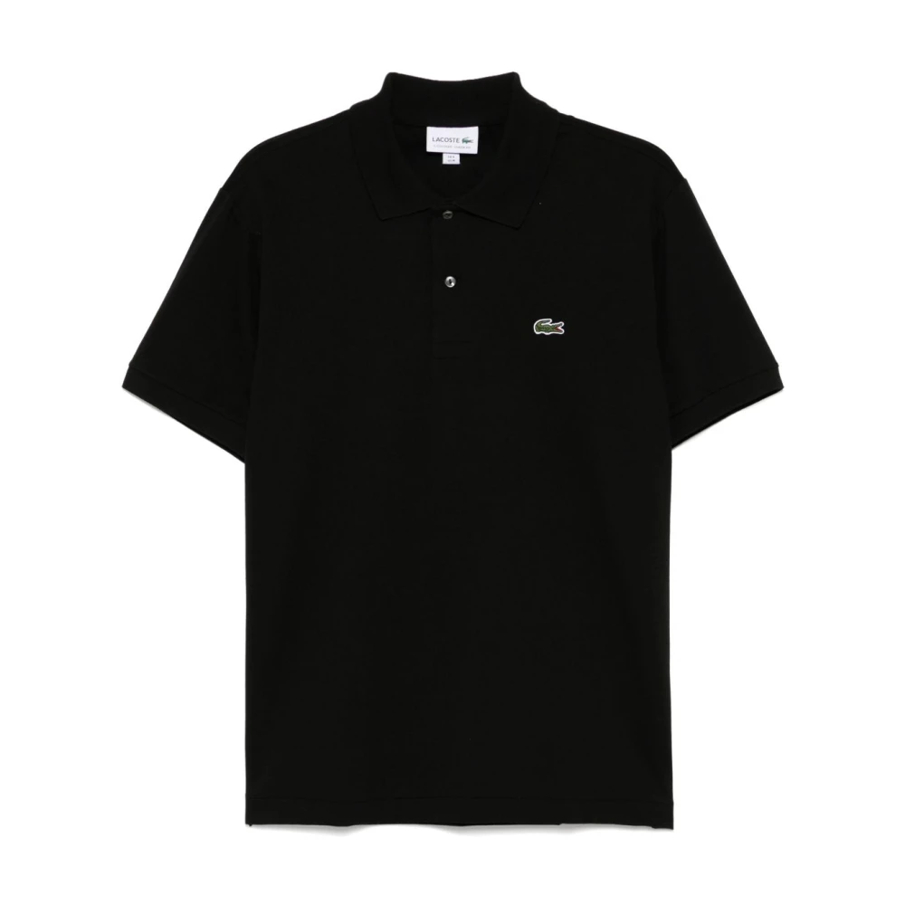 Lacoste Men's Black Polo Shirts, 2XL, L.12.12 Piqué Polo