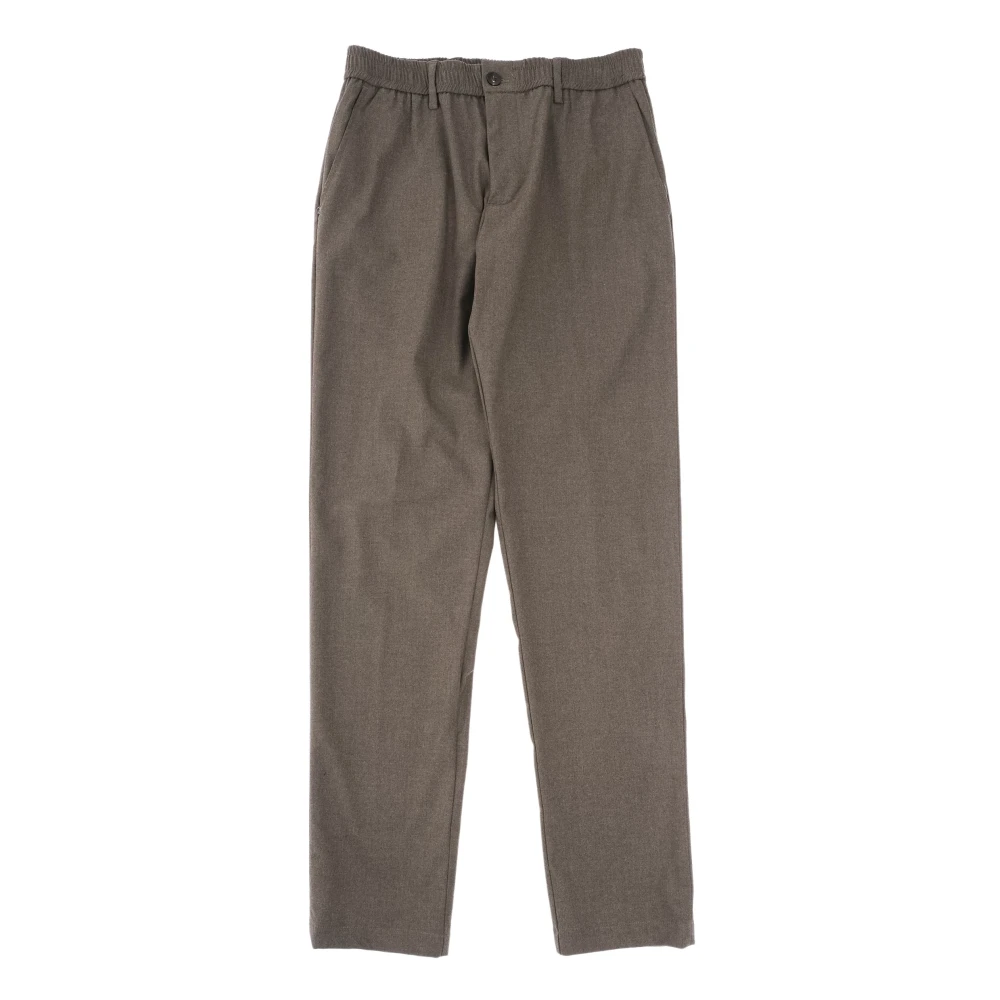 White Sand Luxe wol touch broek Green Heren