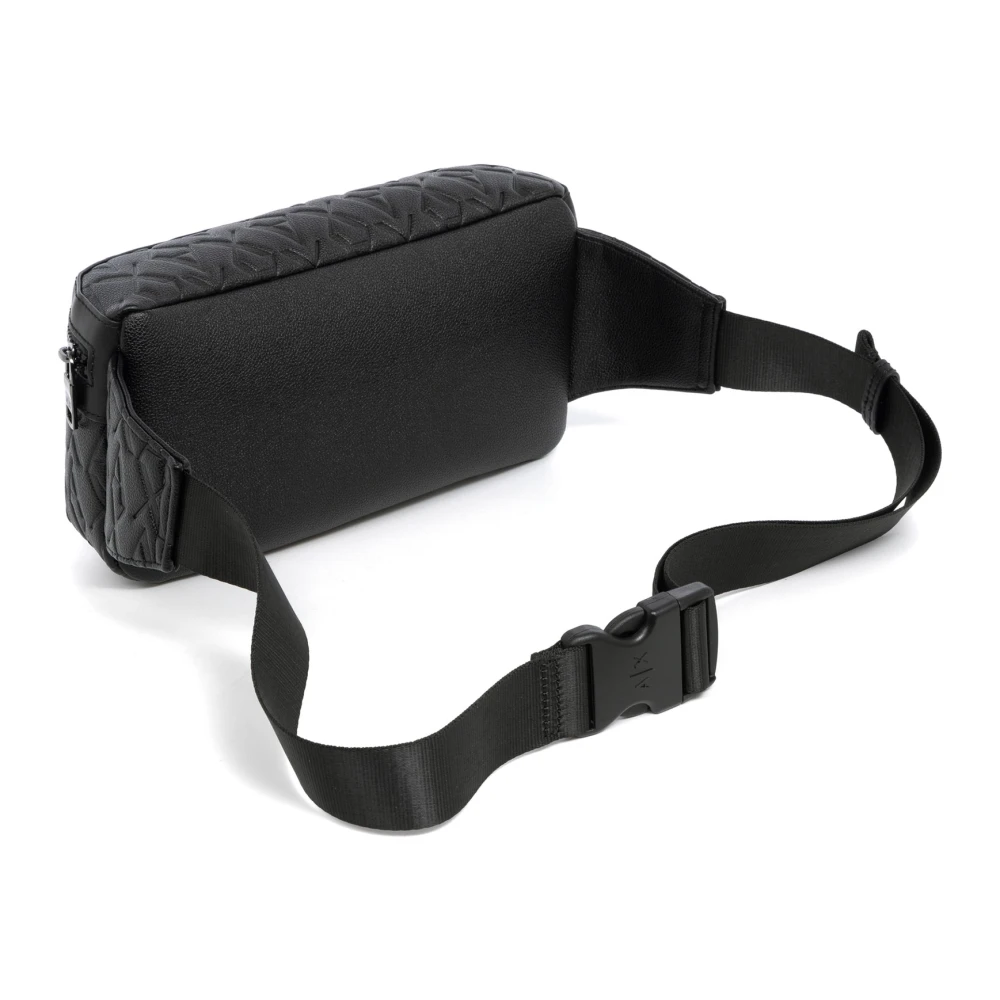 Armani Exchange Logo Heuptas met Verstelbare Band Black Heren