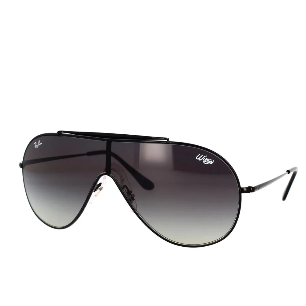 Ray-Ban , Sunglasses, Unisex, Black, 33 Mm, Wings Mask Sunglasses