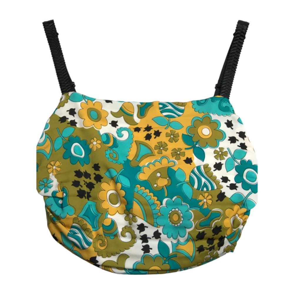 Dolce & Gabbana Women's Floral Sleeveless Crop Top