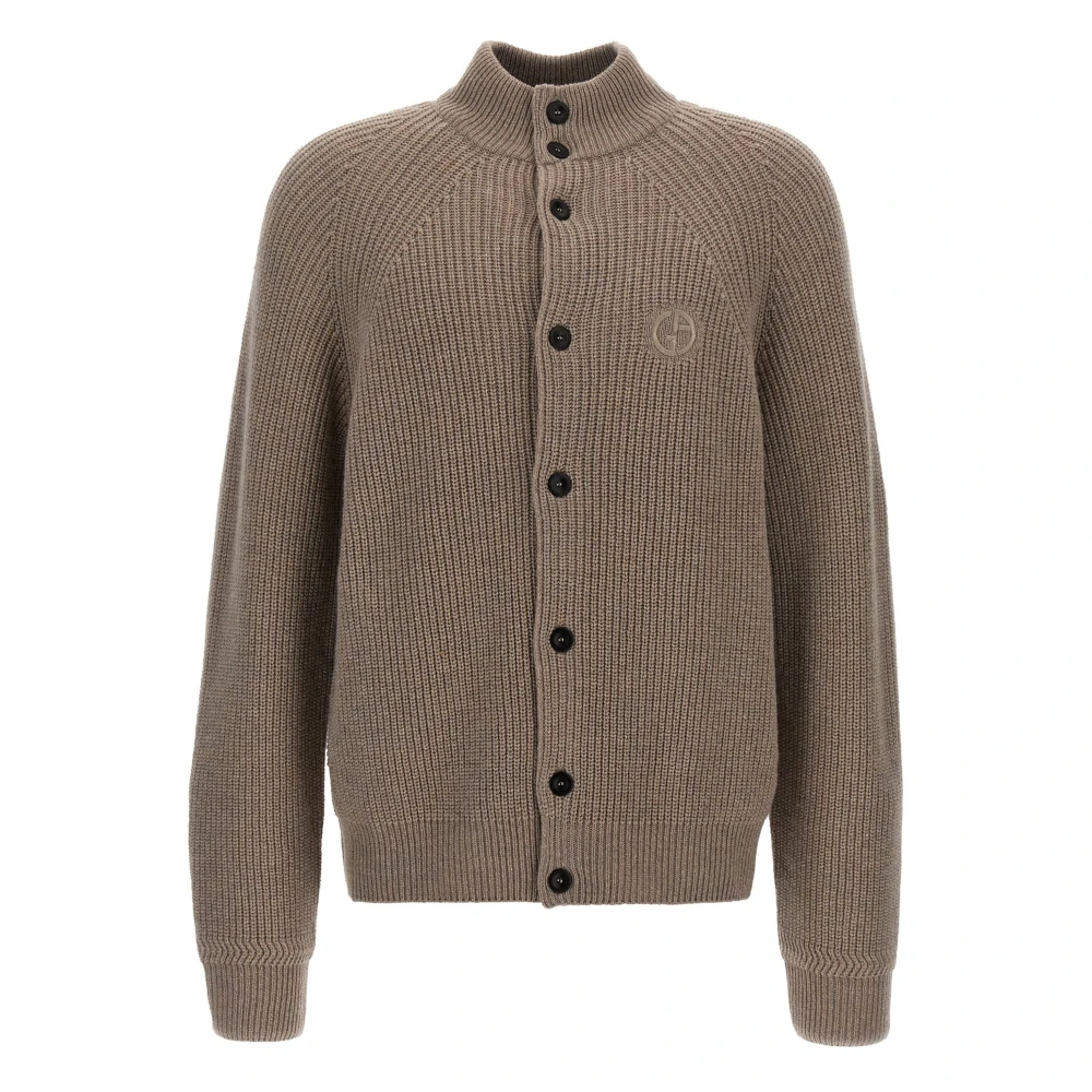 Giorgio Armani Stijlvolle Blouson Jas Brown Heren