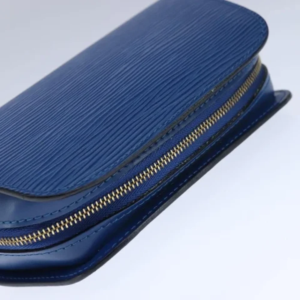Louis Vuitton Vintage Pre-owned Leather pouches Blue Dames