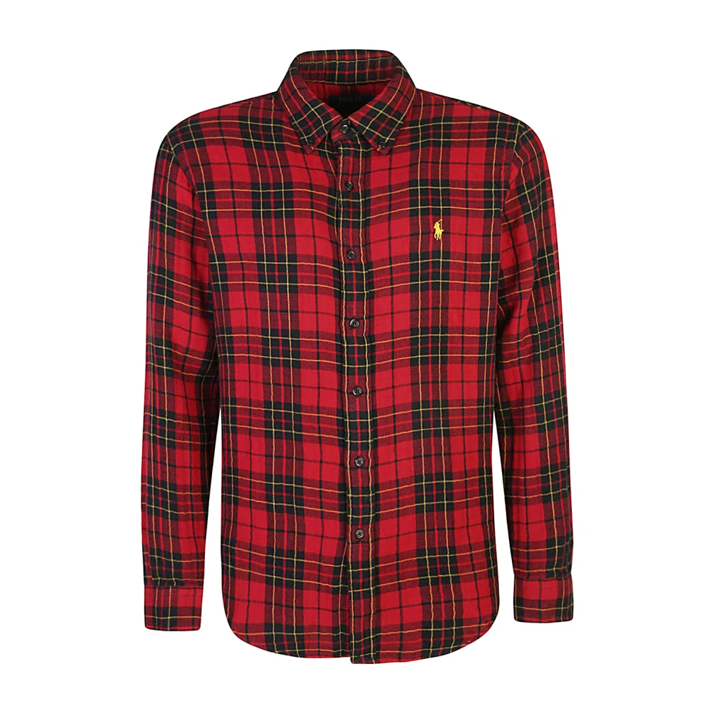 Polo Ralph Lauren Rode overhemden voor mannen Aw24 Red Heren