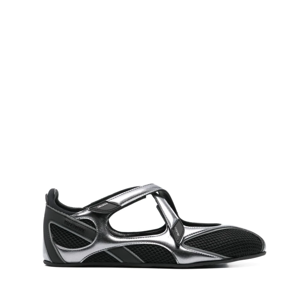 The Attico Black Floor 01 Ballerina - Female - Ballerina Shoes - 8 Uk - Shoes