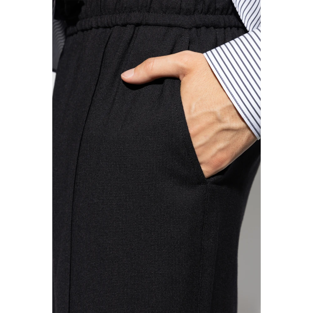 Dolce & Gabbana Wollen broek Black Heren
