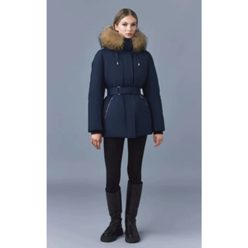 Mackage Parka Jeni-FZ Marine Blue Dames