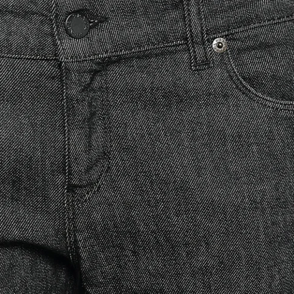 Prada Vintage Pre-owned Denim jeans Black Dames