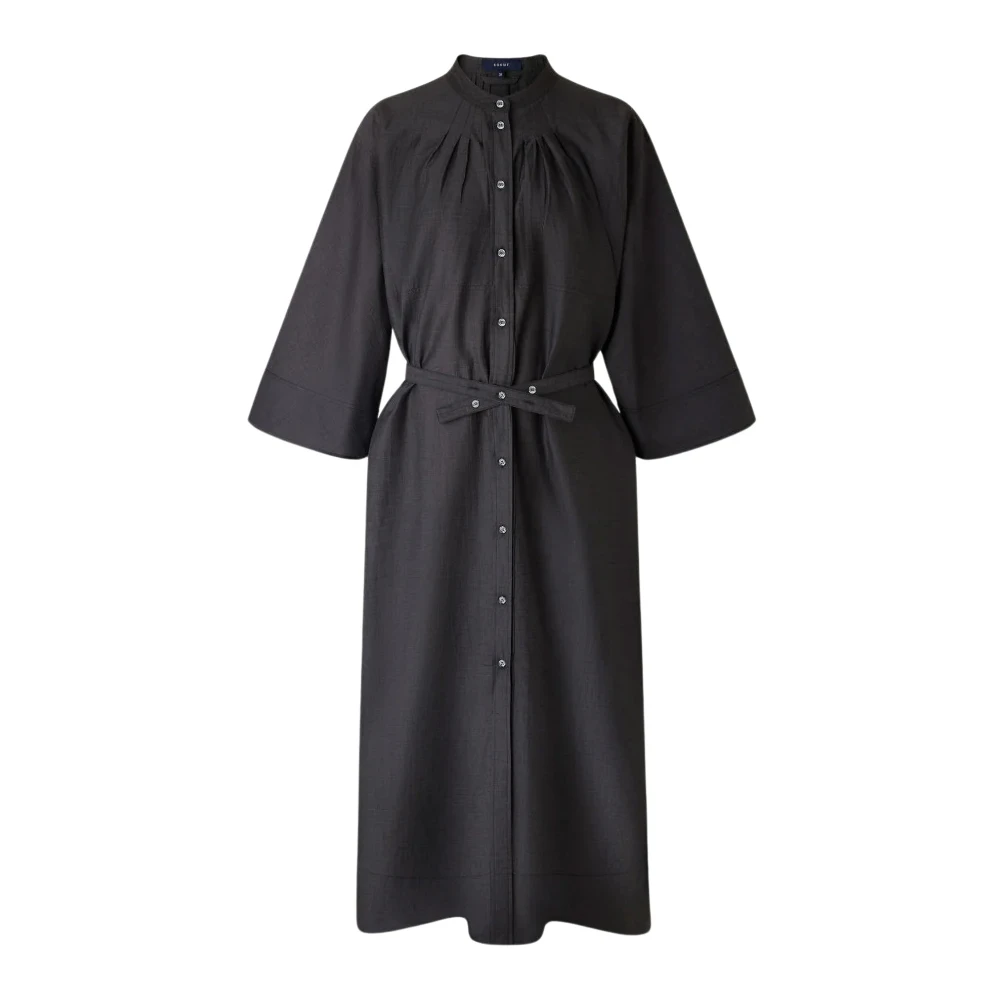 Soeur Black Shirt Dresses, Female, Xs, Hosta Midi Shirt Dress