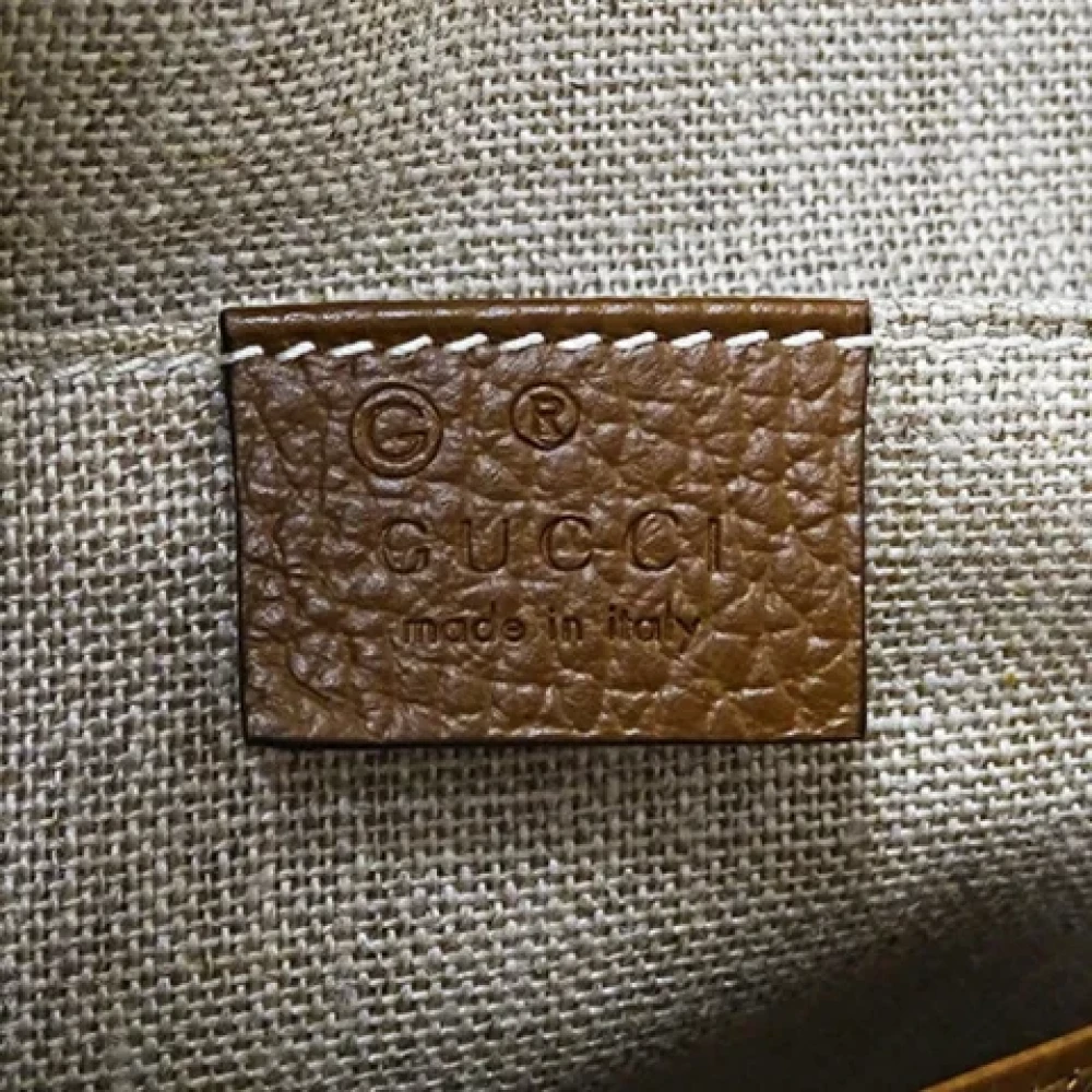 Gucci Vintage Pre-owned Canvas gucci-bags Brown Dames