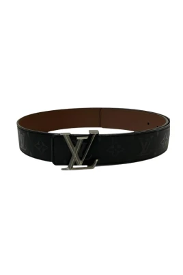 Pre-owned Ceinture LV Initiales Monogram Illusion Läderbä