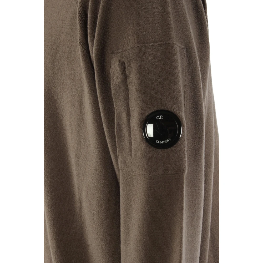 C.P. Company Bruine Wolmix Heren Trui Brown Heren