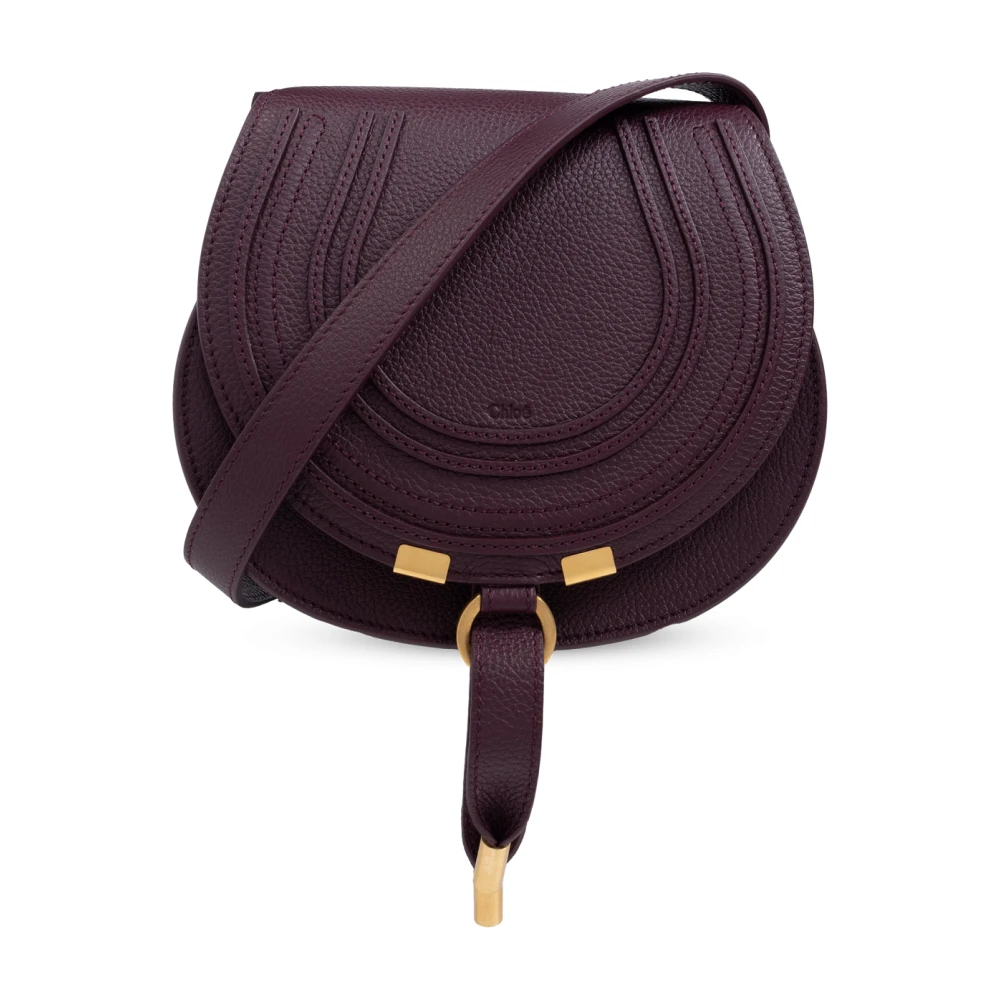 Chloé Paarse Leren Crossbody Tas Purple Dames