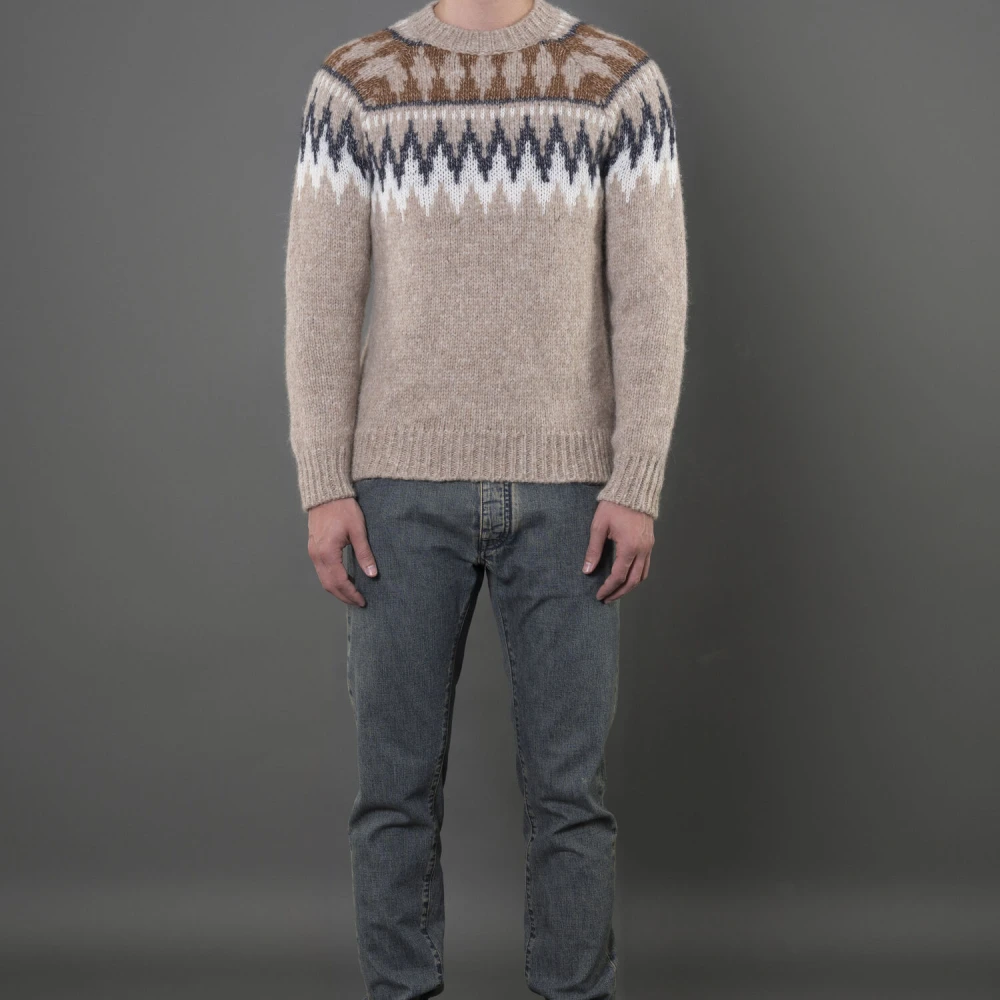 Moorer Kemp-Pay Beige Heren