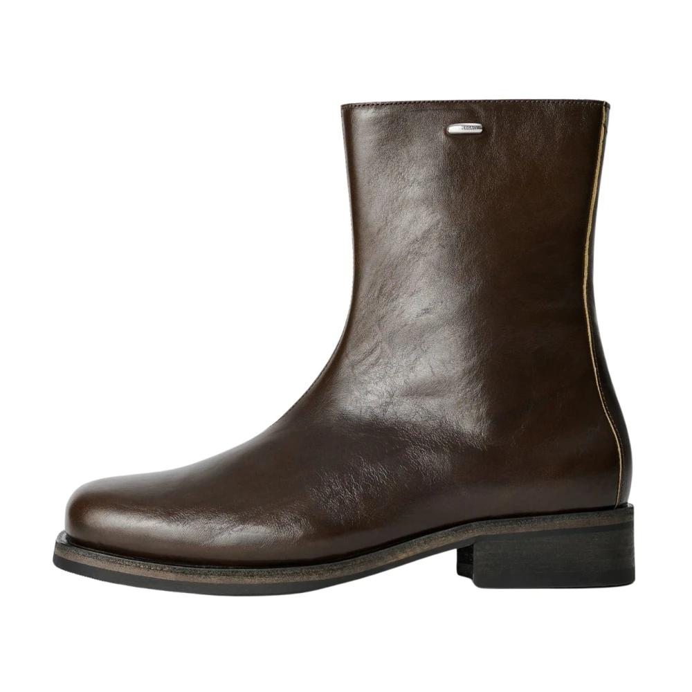 Our Legacy Green Ankle Boots, Male, 9 Uk, Camion Boot