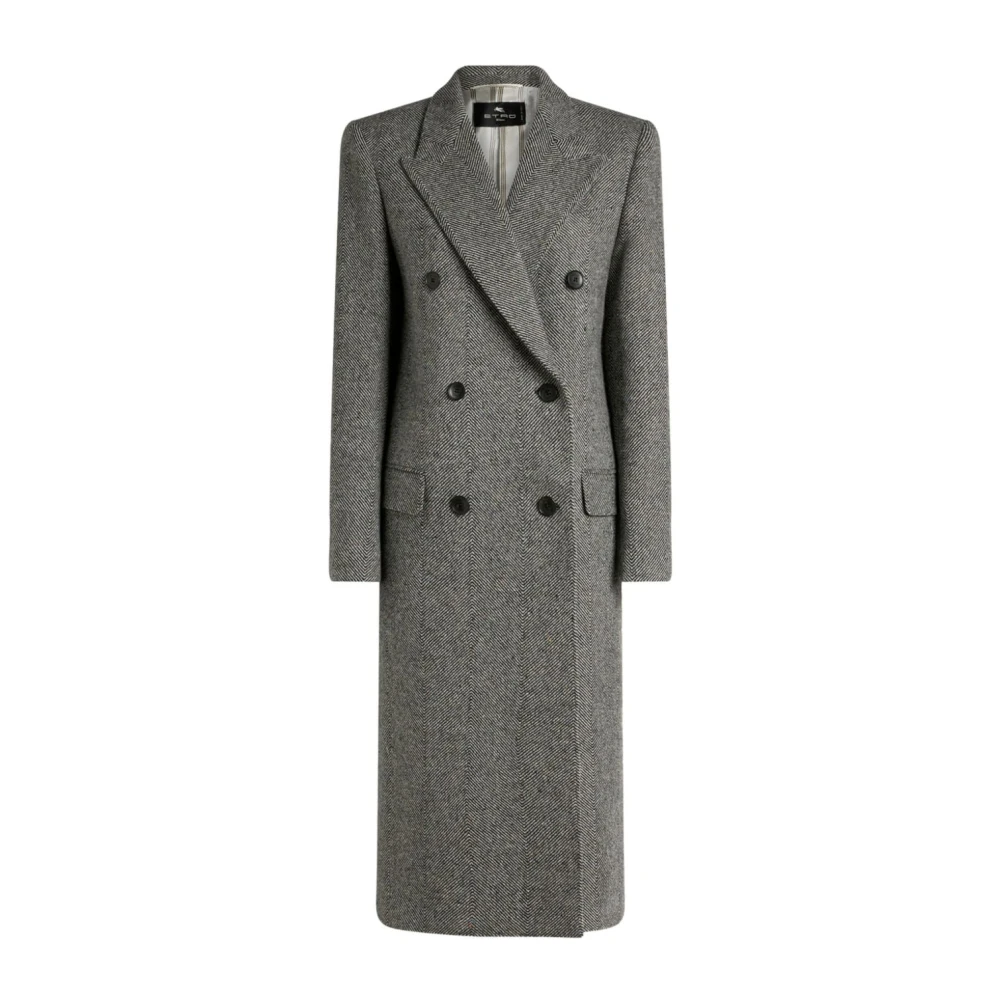 ETRO Stijlvolle Multi-Kleur Jas Gray Dames