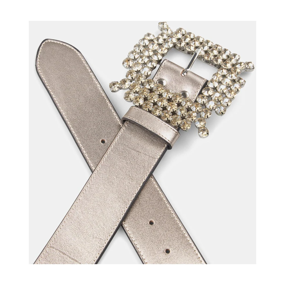 Alma en Pena Strass gesp riem Brown Dames
