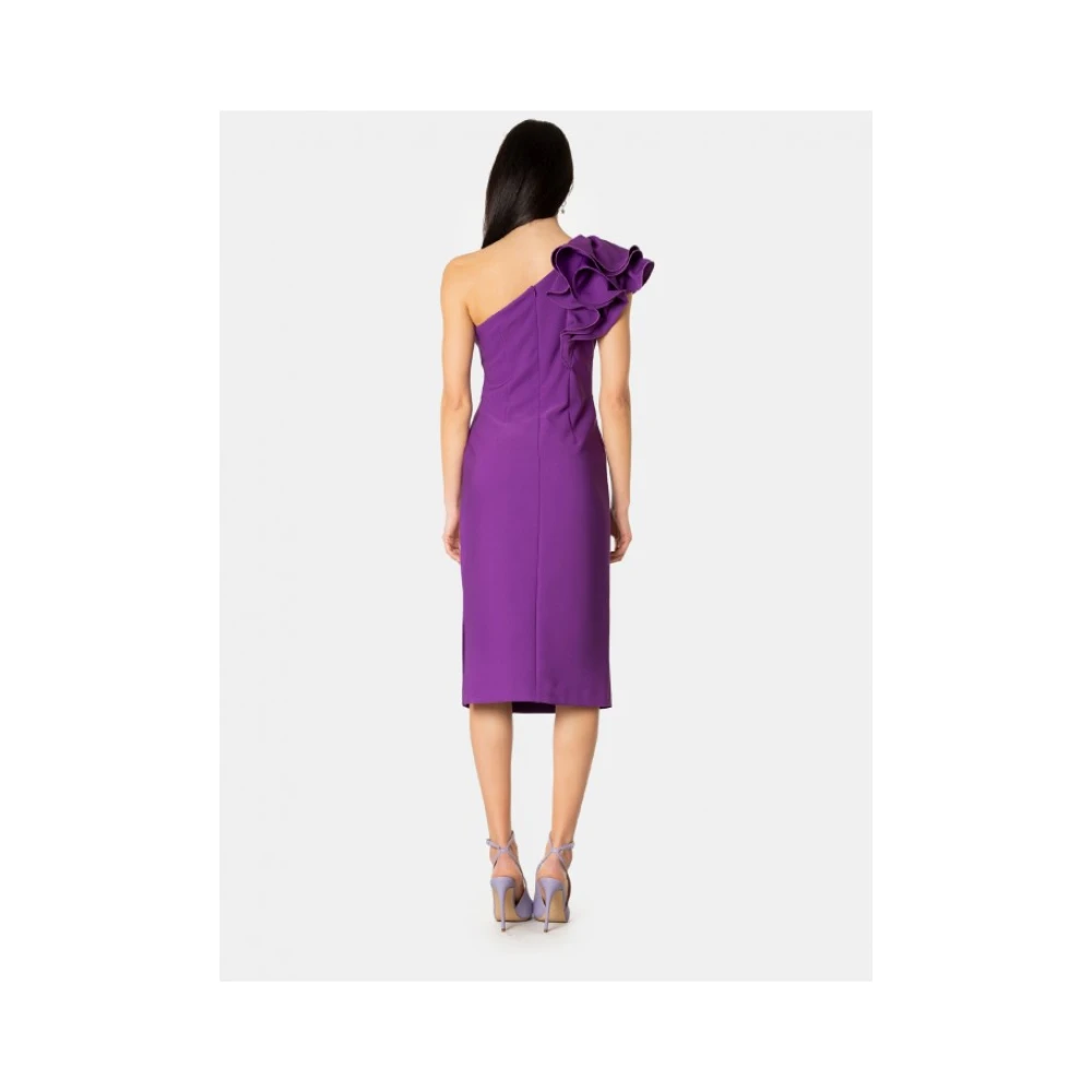 Joseph Ribkoff Elegante Paarse One-Shoulder Jurk Purple Dames