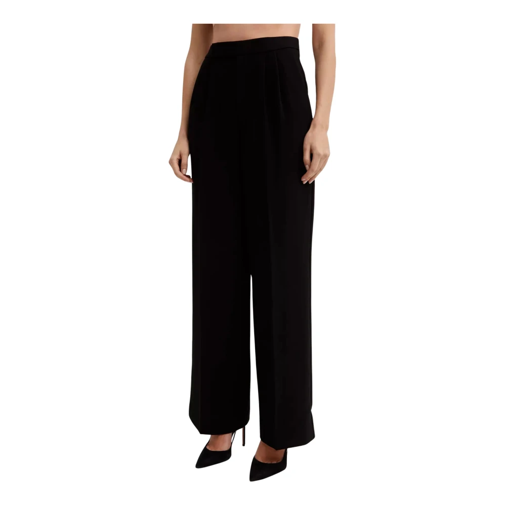 Roland Mouret Hoge taille zwarte wijde pijpen broek Black Dames