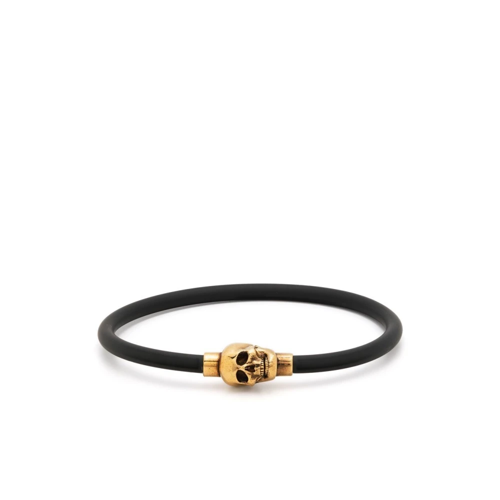 Alexander Mcqueen Men's Black Skull Bracelet