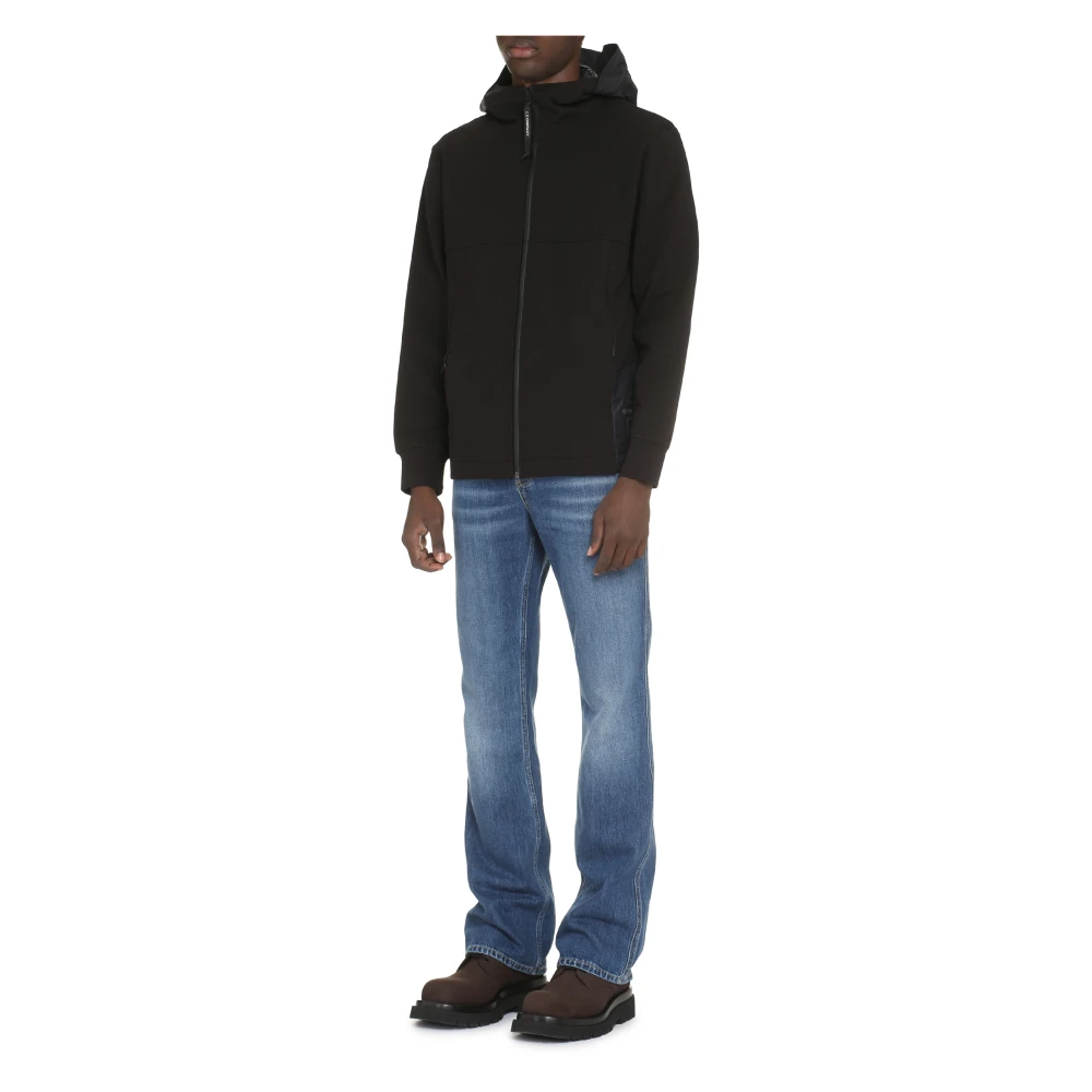 C.P. Company Technische Full Zip Hoodie Black Heren