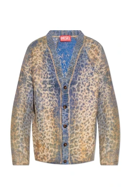 Cardigan med djurmotiv