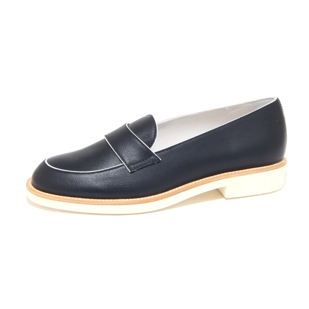 Tod's Women's Blue Stylish Loafer Shoes Made In Italy