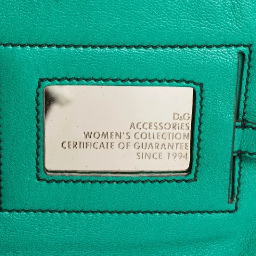 Dolce & Gabbana Pre-owned Leather totes Green Dames