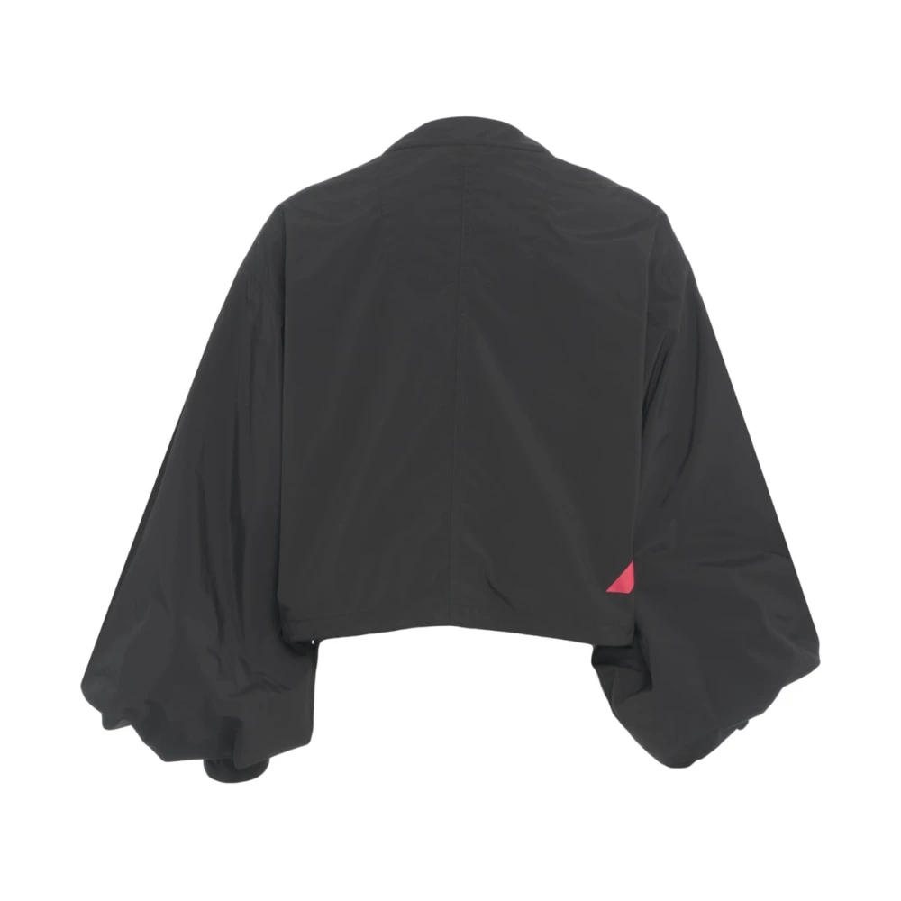 Afterlabel Zwarte Cropped Bomberjack Ss25 Black Dames