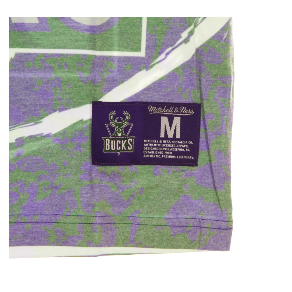 Mitchell & Ness Milwaukee Bucks NBA T-shirt Groen Multicolor Heren