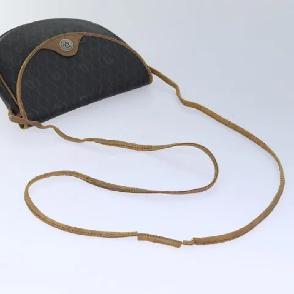 Dior Vintage Pre-owned Leather shoulder-bags Brown Dames