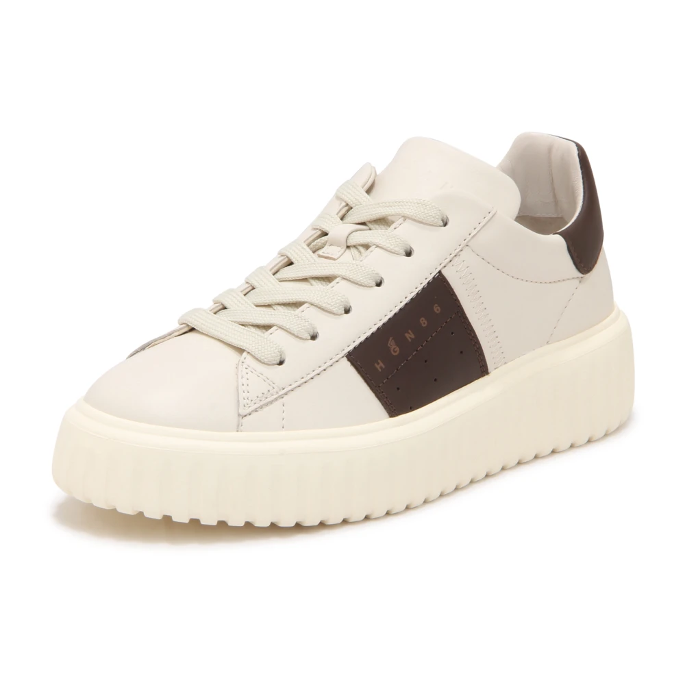 Hogan H-Stripes Allacciato Banda Heren Schoenen Wit