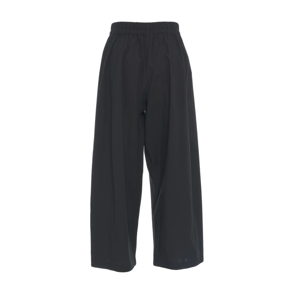 Ottod'Ame Zwarte katoenen culottes damesbroek Black Dames