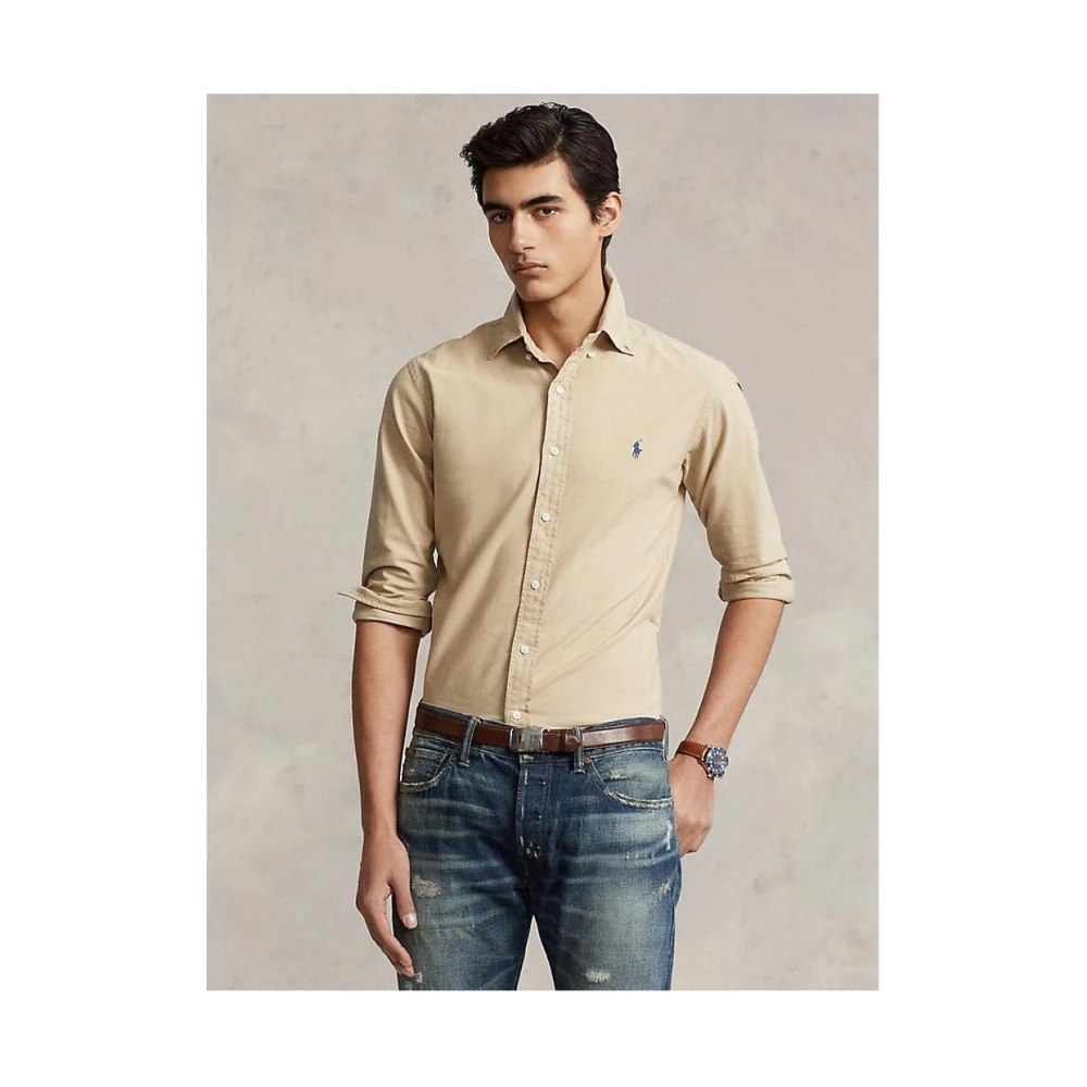 Ralph Lauren Stijlvolle Shirt voor Mannen Beige Heren