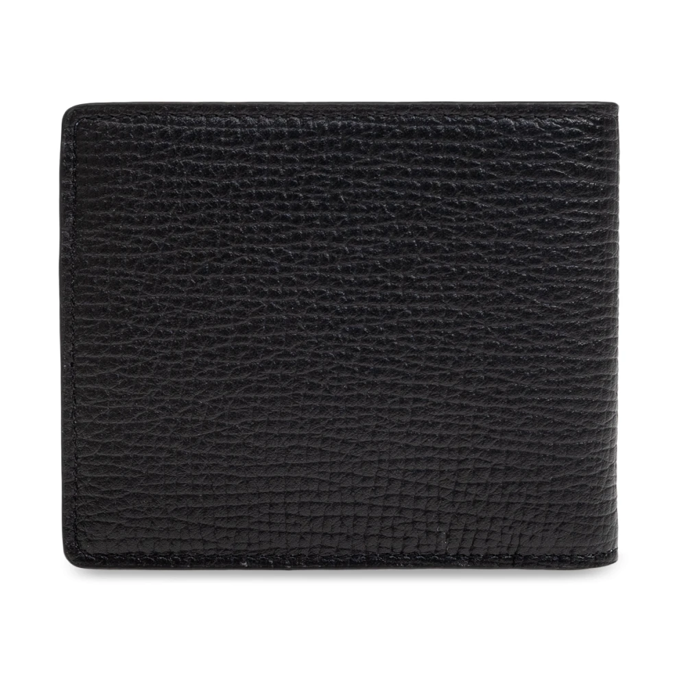 Versace Leren portemonnee Black Heren